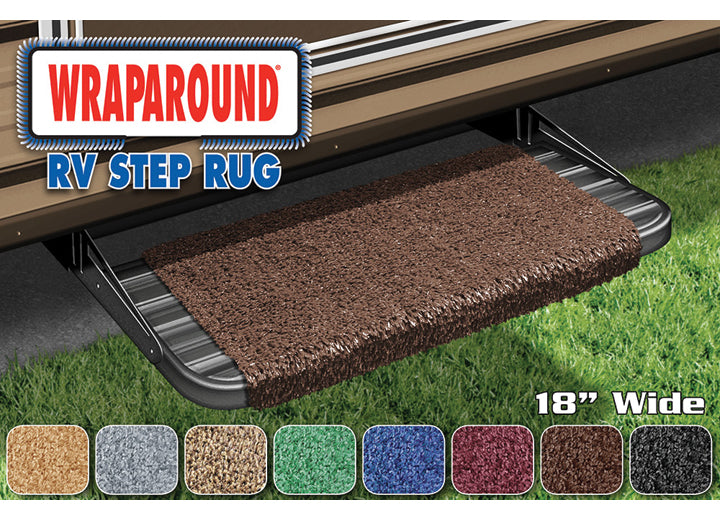 Prest-O-Fit WRAPAROUND STEP RUG (18IN WIDE) - ESPRESSO