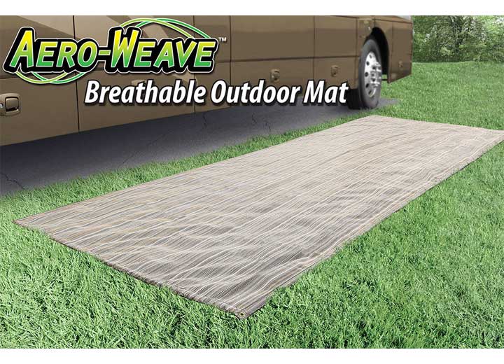 Prest-O-Fit 6 ft. x 15 ft. Aero-Weave Breathable Outdoor Mat - Santa Fe Brown