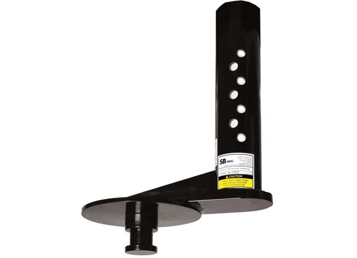 Popup Industries, Inc. PopUp Gooseneck to Kingpin Adapter, 9 in. Offset – 4 in. Round Tube
