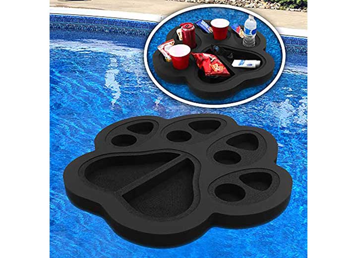 Polar Whale Products Polar Whale Floating Pawprint Drink Holder Refreshment Table Tray