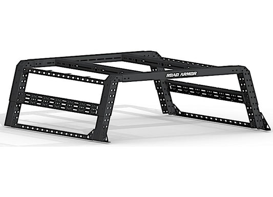 ROAD ARMOR 15-C TACOMA TRECK-OVERLAND 5FT., BED RACK SYSTEM-BRACKET KIT,RAIL INCLUDED-BLACK