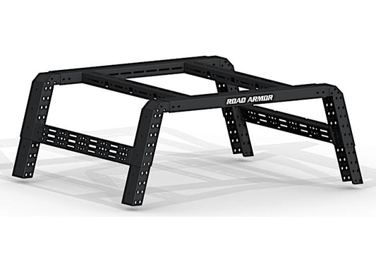 ROAD ARMOR 09-14 FORD F-150 RAPTOR TRECK 5.5-6FT -ADJ BED RACK SYSTEM-TXTR BLACK