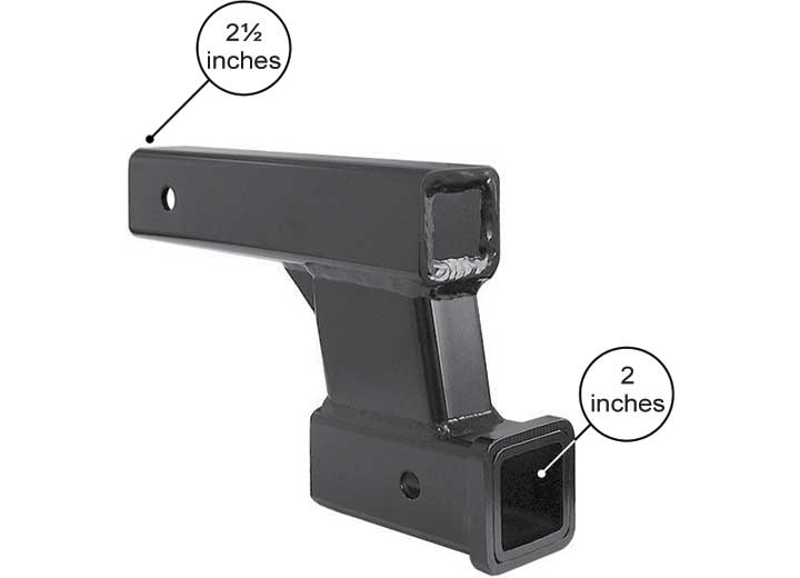 Roadmaster Inc Roadmaster High-Low 2.5" to 2" Adapter - 4" Drop, 10,000 lbs. Weight Capacity