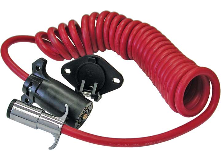 Roadmaster Inc Roadmaster Flexo-Coil Wiring Kit - 7 to 6 Wire Flexo-Coil Cord with Plugs, Socket, & Bracket