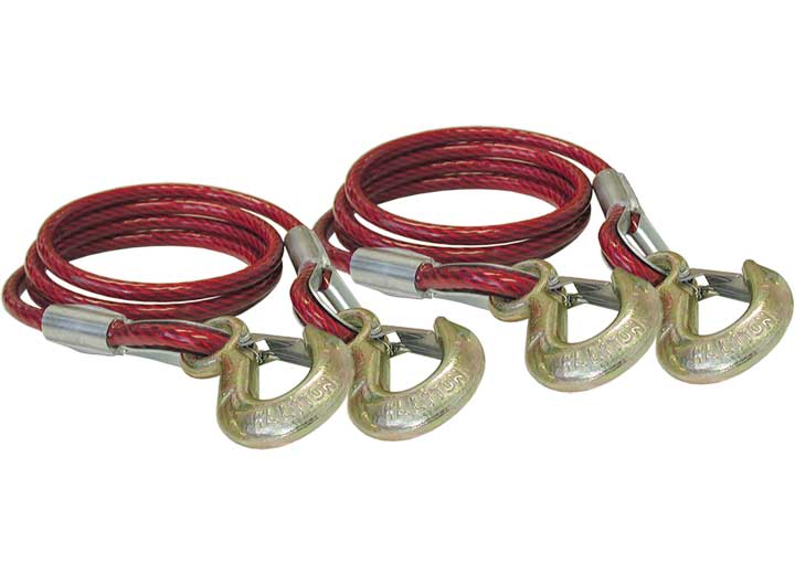 Roadmaster Inc Roadmaster 80" Coiled Double Hook Safety Cables - Pair