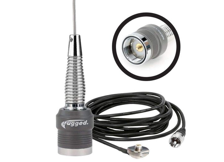 Rugged Radios VHF ANTENNA KIT WITH 1/2 WAVE NO GROUND PLANE (NGP) ANTENNA & NMO MOUNT