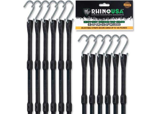 Rhino USA HEAVY DUTY BUNGEE TARP STRAPS (12-PACK)