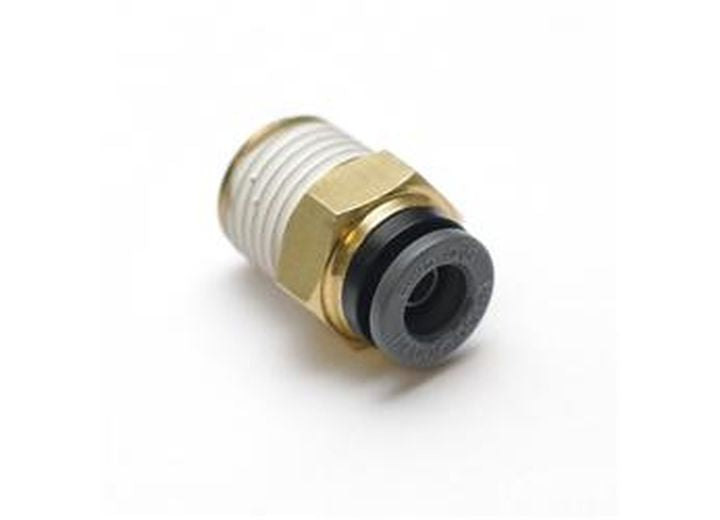 Ridetech AIRLINE FITTING, STRAIGHT. 1/4IN NPT TO 1/4IN AIRLINE.