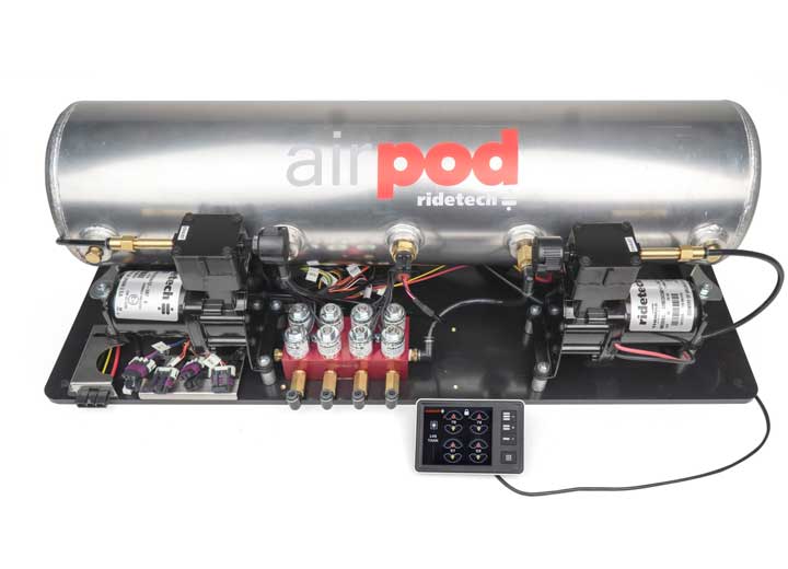 Ridetech RIDEPRO E5 AIR RIDE SUSPENSION CONTROL SYSTEM, 5 GAL DUAL COMPRESSOR AIRPOD