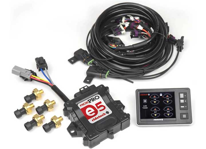 Ridetech RIDEPRO E5 AIR RIDE SUSPENSION LEVELING CONTROL SYSTEM, W/ 3.5IN TOUCHSCREEN
