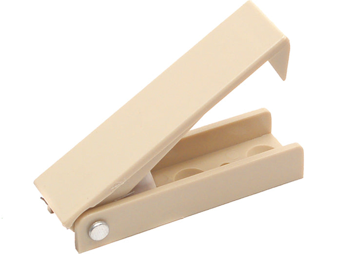 RV Designer BAGGAGE DOOR CATCH - COL WHITE - SQUARED