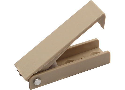 RV Designer BAGGAGE DOOR CATCH - BEIGE - SQUARED