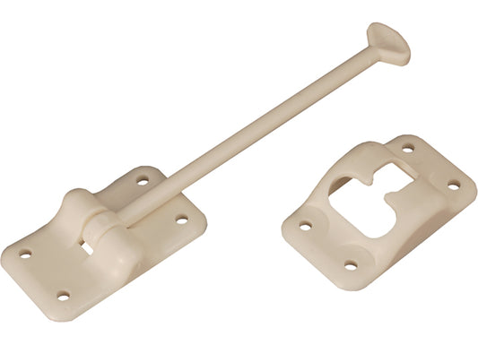 RV Designer ENTRY DOOR HOLDER - PLASTIC T - 6IN - COL WHITE