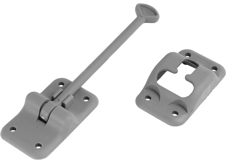 RV Designer ENTRY DOOR HOLDER - PLASTIC T - 6IN - GREY