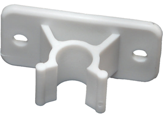 RV Designer ENTRY DOOR HOLDER - PLASTIC - CLIP ONLY - WHITE