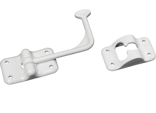 RV Designer ENTRY DOOR HOLDER - PLASTIC - 90 DEGREE - WHITE