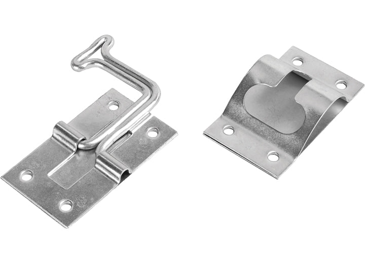 RV Designer ENTRY DOOR HOLDER - STAINLESS STEEL - 90 DEGREE - SELF CLOSING