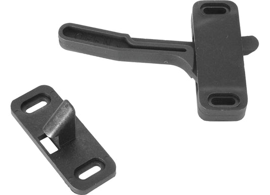 RV Designer SCREEN DOOR LATCH, BLACK - PHILLIPS - LEFT HAND