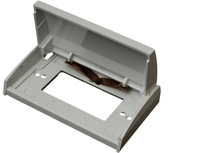 RV Designer WHITE WEATHERPROOF GFI OUTLET COVER