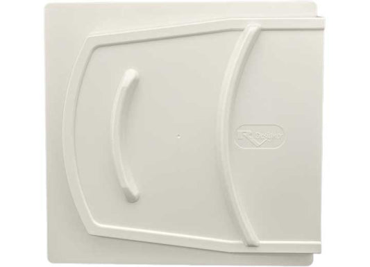 RV Designer SCREEN DOOR SLIDER - WHITE - 12IN W X 11.75IN H