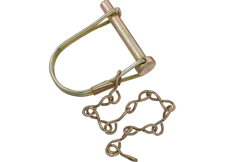 RV Designer COUPLER LOCK PIN W/ CHAIN, 1/4IN X 1-3/8IN
