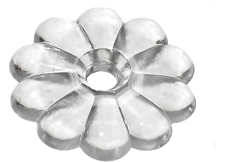 RV Designer ROSETTE WASHERS - CLEAR WITH #6 SCREWS