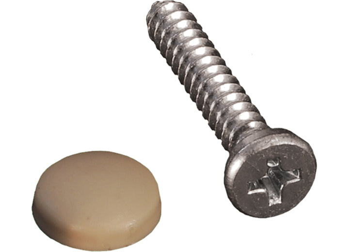 RV Designer DASHBOARD SCREWS WITH CAPS - BEIGE