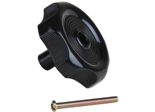RV Designer WINDOW KNOB - BLACK - 1IN SHAFT
