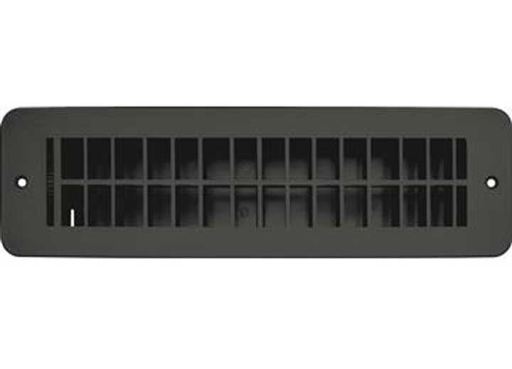 RV Designer VENT REGISTER, BLACK, PLASTIC, DAMPERED 2.25INX10IN