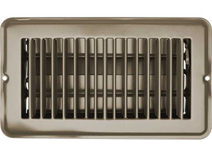 RV Designer VENT REGISTER, TAN, METAL, DAMP 4INX8IN