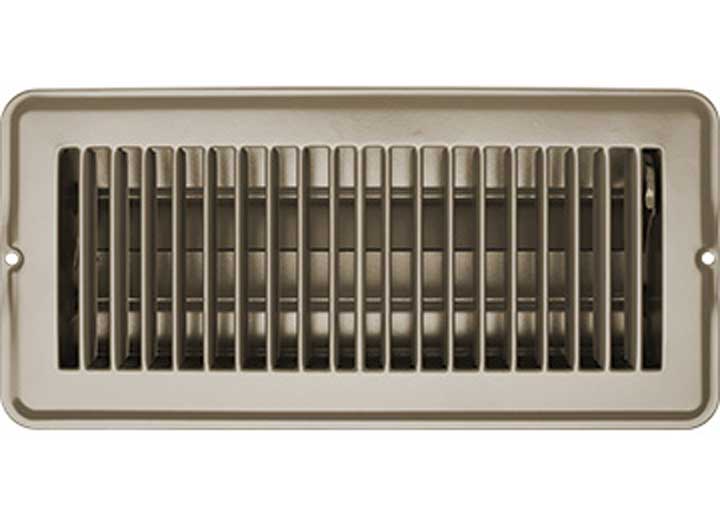RV Designer VENT REGISTER, TAN, METAL, DAMP 4INX10IN