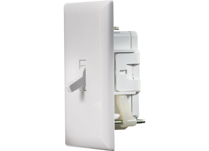 RV Designer INSELF CONTAINEDIN WHITE WALL SWITCH W/COVER-PLATE