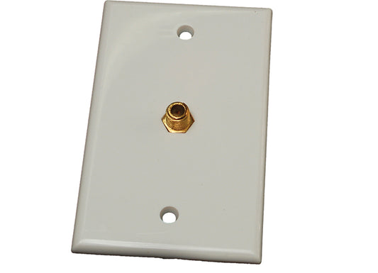 RV Designer WHITE TV WALL PLATE - INTERIOR