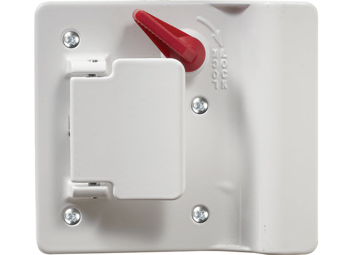 RV Designer TRAVEL TRAILER LOCK-WHITE (TRIMARK 60-251 WHT)