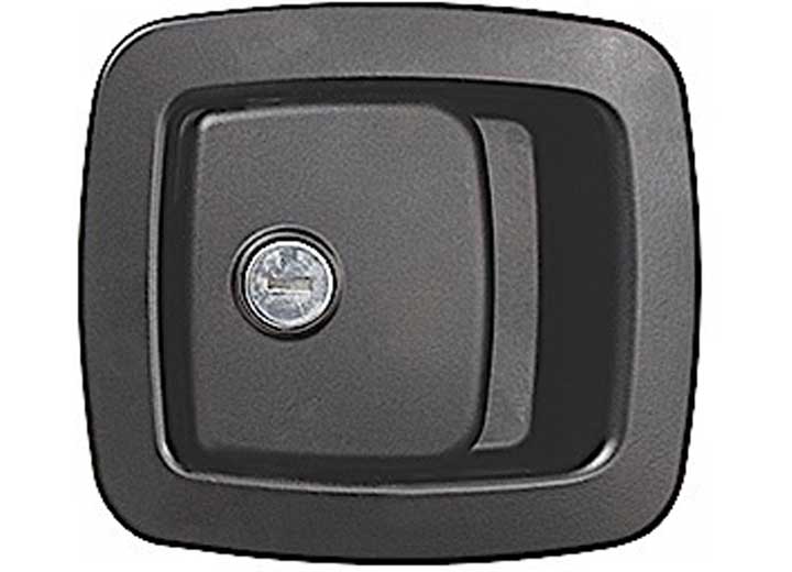 RV Designer BAGGAGE DOOR LOCK, BLACK-METAL PLUNGER (TRIMARK 60-460)