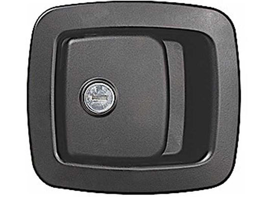 RV Designer BAGGAGE DOOR LOCK, BLACK-METAL PLUNGER (TRIMARK 60-460)