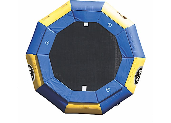 RAVE Sports Aqua Jump Eclipse 120 Water Trampoline - Blue/Yellow