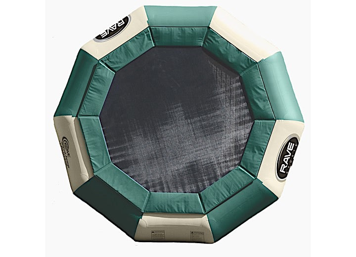 RAVE Sports Aqua Jump Eclipse 150 Water Trampoline - Green/Tan