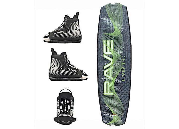 RAVE Sports Lyric Wakeboard with Bindings Package - Green