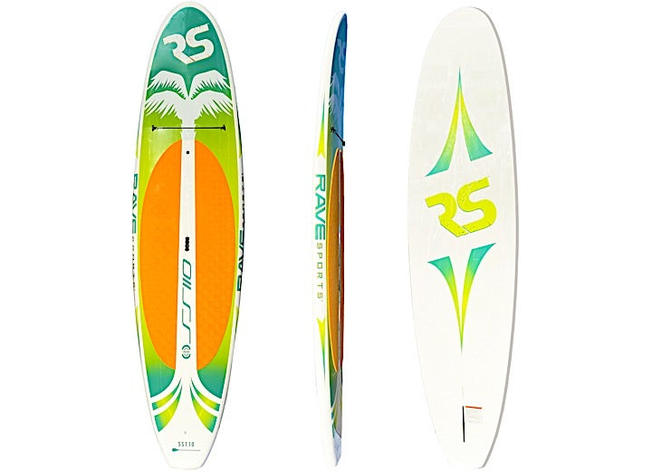 RAVE Sports Shoreline Series SS110 10 ft. 9 in. SUP - Kiwi Palm