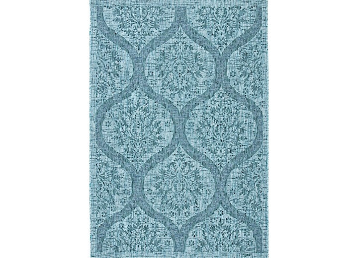 Safavieh Courtyard Collection Outdoor 5'3"x7'7" Medium Rectangle Rug - Blue/Grey