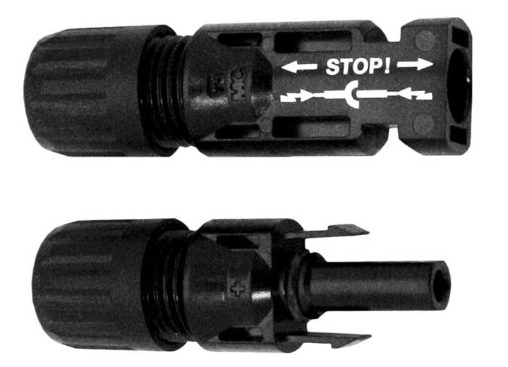 Samlex America SOLAR PANEL CONNECTORS, ONE MALE/ONE FEMALE