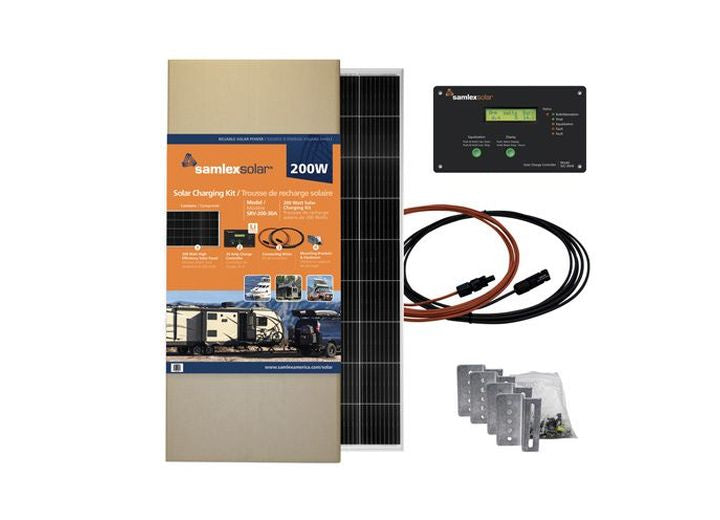 Samlex America SOLAR CHARGING KIT, 200 WATTS WITH 30A CHARGE CONTROLLER