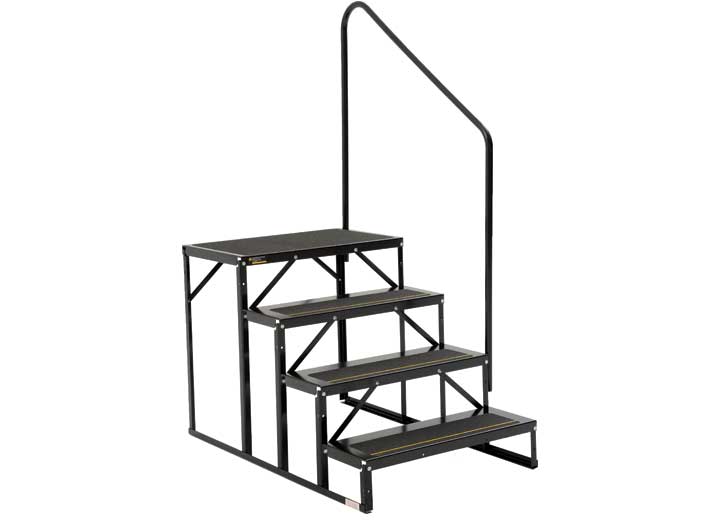 Stromberg Carlson Products, Inc PARK MODEL TRAILER STEP, 7IN RISE, 9IN RUN, TOTAL HEIGHT 28IN, UNASSEMBLED