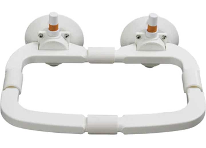 SeaSucker LARGE WASTE BAND GARBAGE BAG HOLDER W/(2) 4.5IN VACUUM MOUNTS; WHITE
