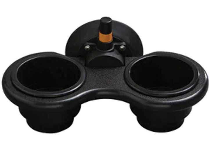 SeaSucker 2-CUP HOLDER; VERTICAL VACUUM MOUNT; BLACK