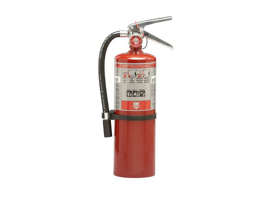 SHIELD FIRE PROTECTION RECHARGEABLE 5LB 2A:20B:C FIRE EXTINGUISHER W/ WALL HOOK