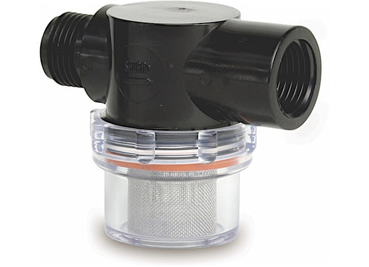 Pentair Shurflo TWIST-ON STRAINER 1/2IN NPSM-MALE PIPE INLET, 1/2IN NPSM-FEMALE OUTLET