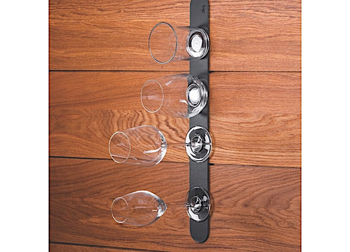Silwy Drinkware Silwy 19.69 in. Metal Strip for Silwy Magnetic Glasses, Pins, & Hooks - Black