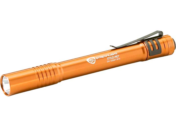 Streamlight Inc STYLUS PRO - ORANGE - CLAM PACKAGED - WHITE LED